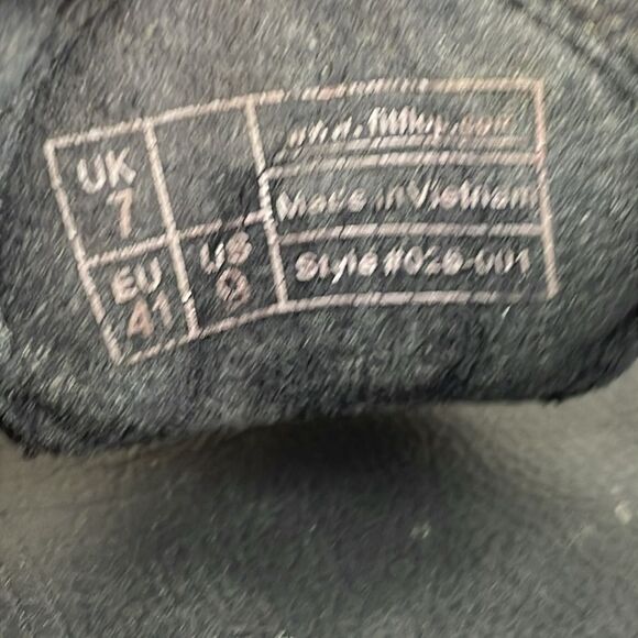 Fitflop Oasis Black Suede Women’s Sz 9 Slip On Thong Flip Flop Platform Sandals - Picture 6 of 10